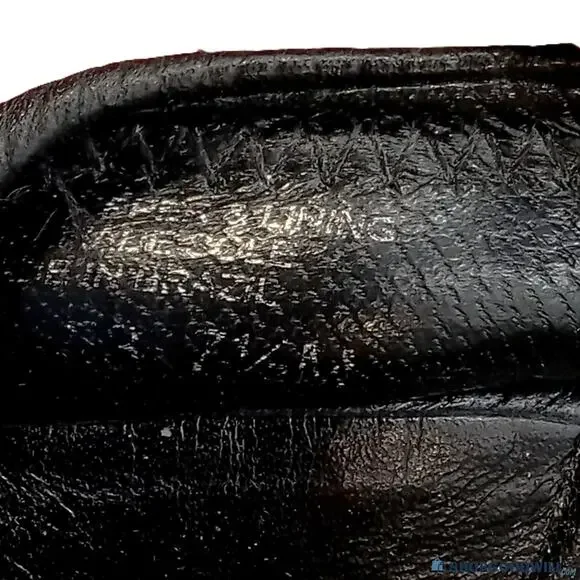 Tory Burch Reva Travel Tumbled Leather Medallion Logo Ballet Flats 7.5 - Picture 6 of 12